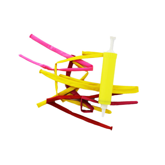 Toys Balloon 7Pc Rocket & Pump Poly Bag