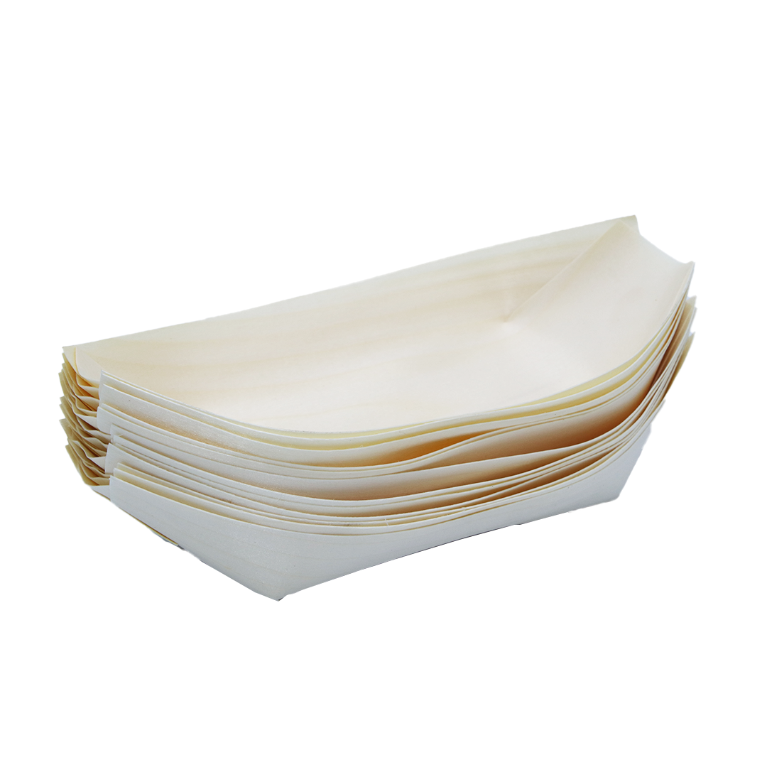 Bamboo Boat 50Pcx17X9Cm Disposable