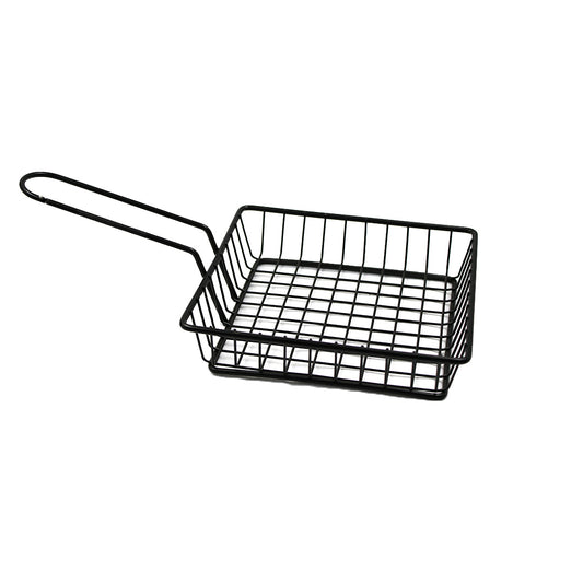 Fryer Basket 15X15Cm Chrome Black With Handle