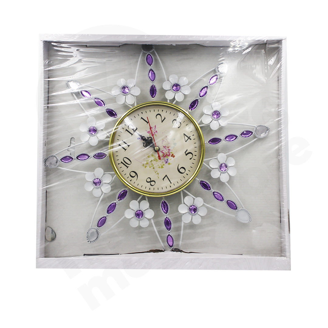 Clock Image 16/36Cm Metal / Studs