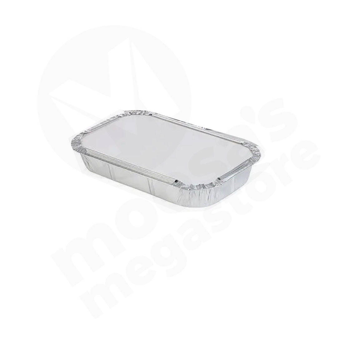 Foil Container 5Pc With Lid 26X16Cm With Paper Lid