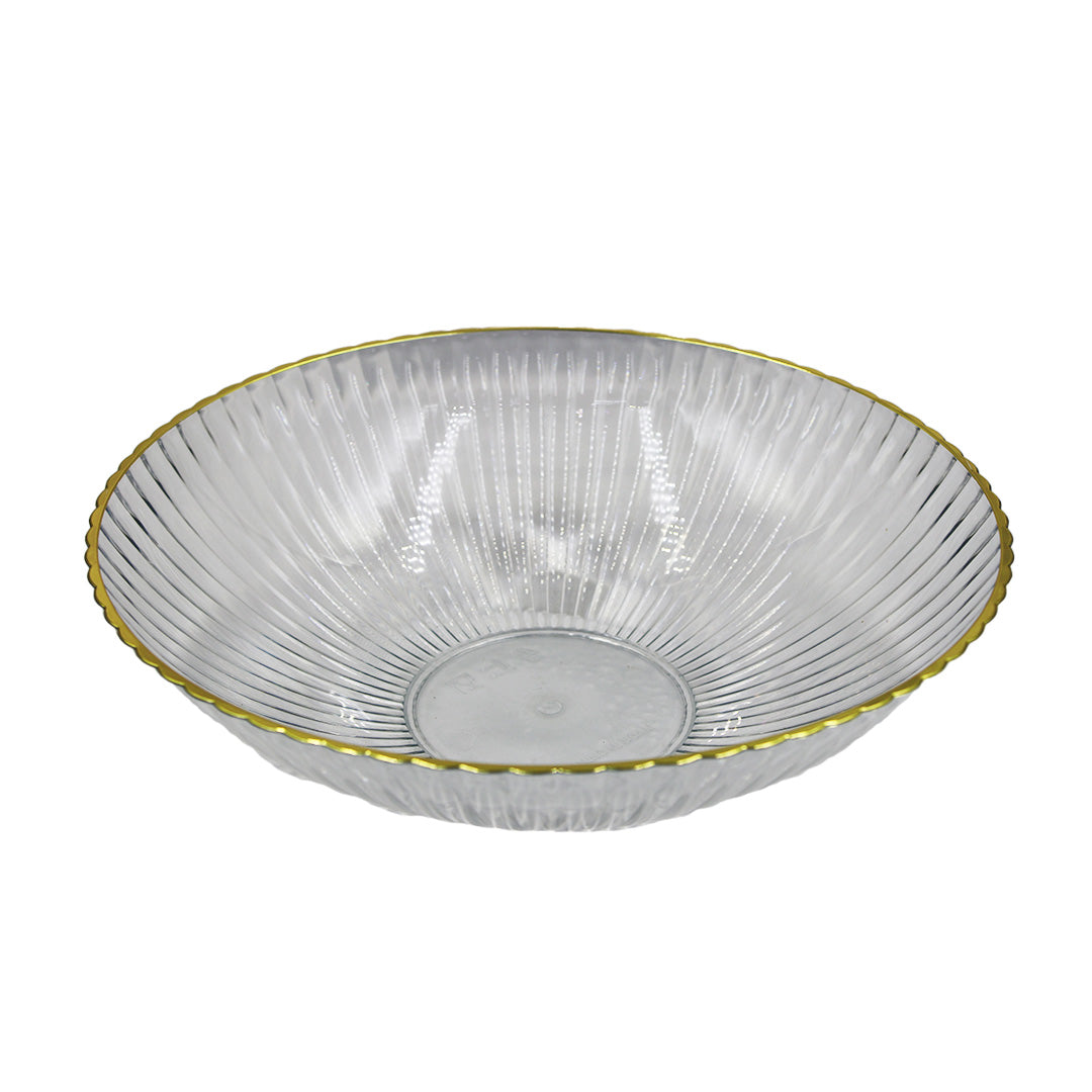 Fruit Bowl 25.5X8Cm Tinted Embossed  Plastic