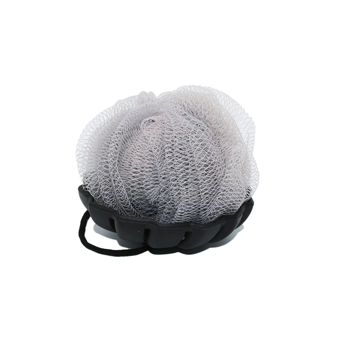Bath Sponge With Rubber Scrubber
