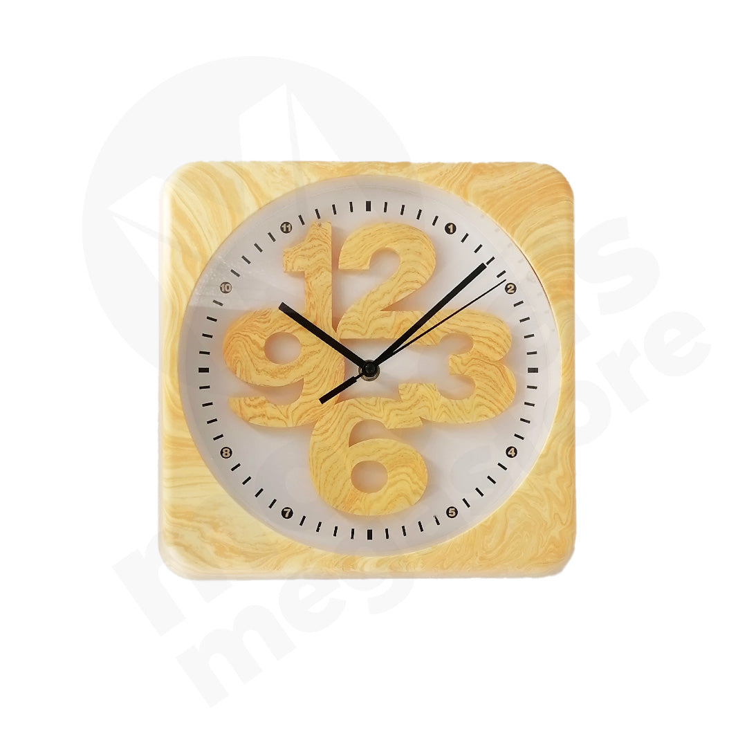 Clock Image 25Cm Square Big Numbers