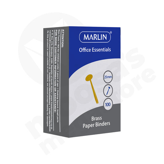 Marlin Brass Paper Binder 100Pc