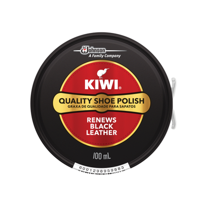 Shoe Polish Black 100Ml Kiwi