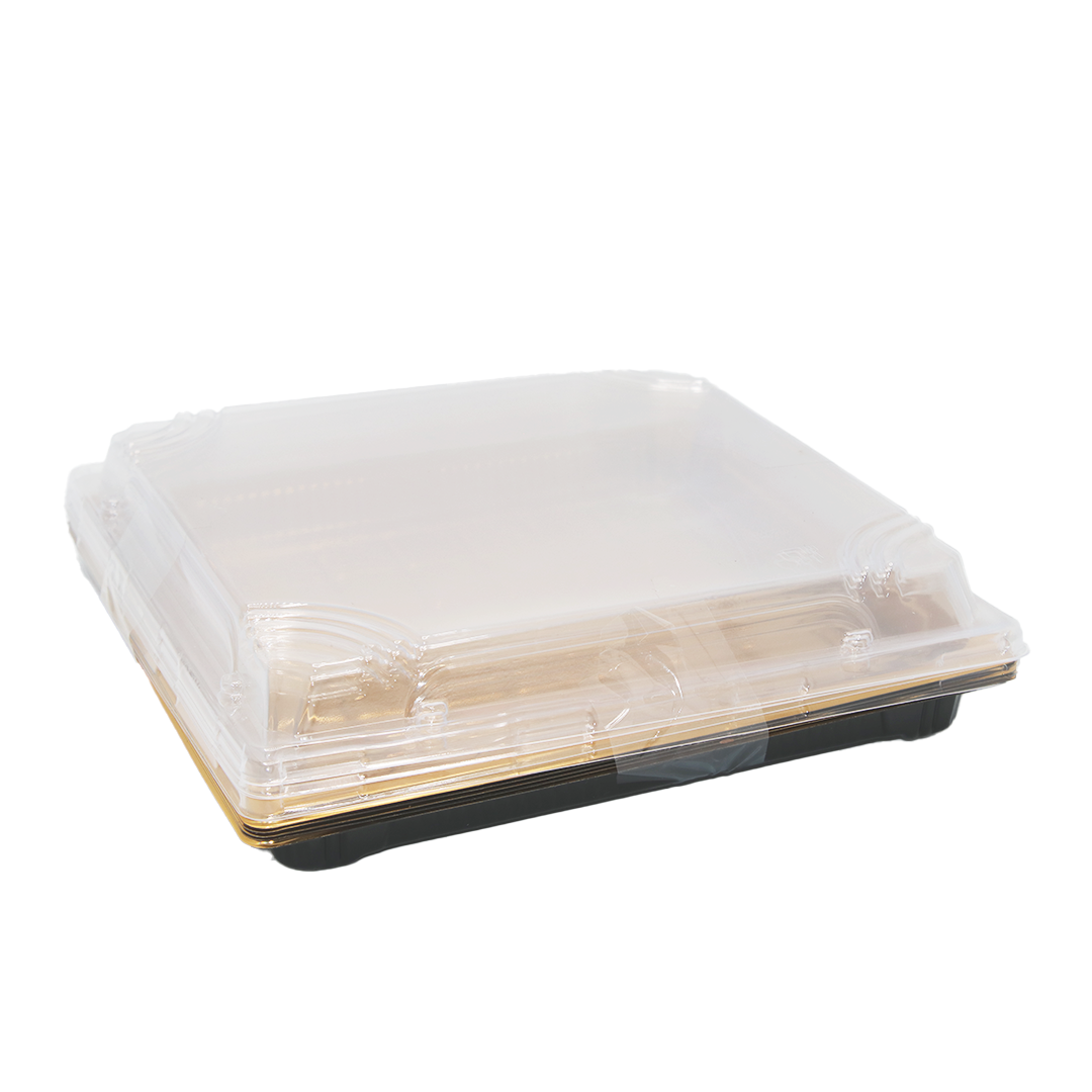 Sweetmeat Container 5Pc 25Cm Square W/Lid Jy-81212