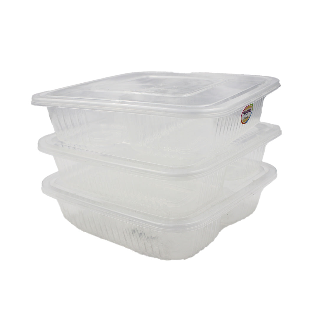 Container 3Division Clear 3Pc Form 1047