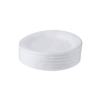 Foam Plate Picnic 10'S White