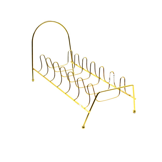 Plate Rack Chrome 27X12Cm Gold