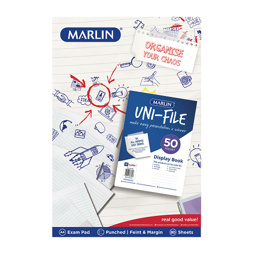 Marlin Exam Pad A4/80Page Punched