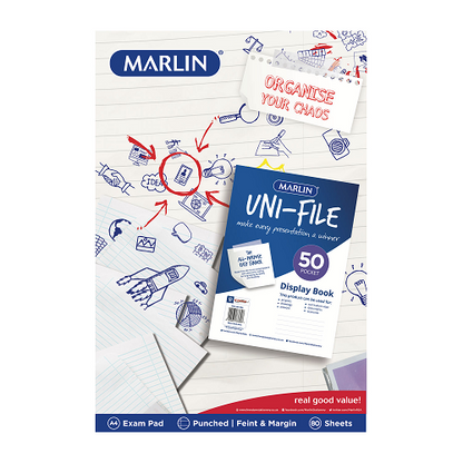 Marlin Exam Pad A4/80Page Punched