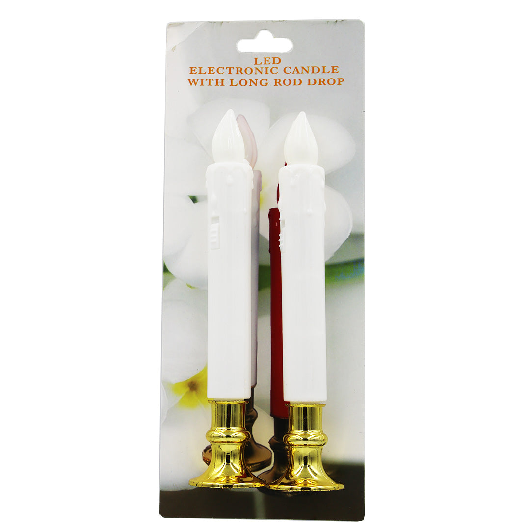 Candle 2Pc 19Cm Led Light