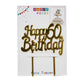 Cake Topper Happy Birthday50/60/70 Niki