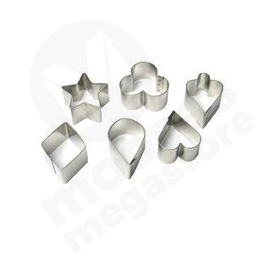 Biscuit Cutter 6Pc Medium Aluminium In Container