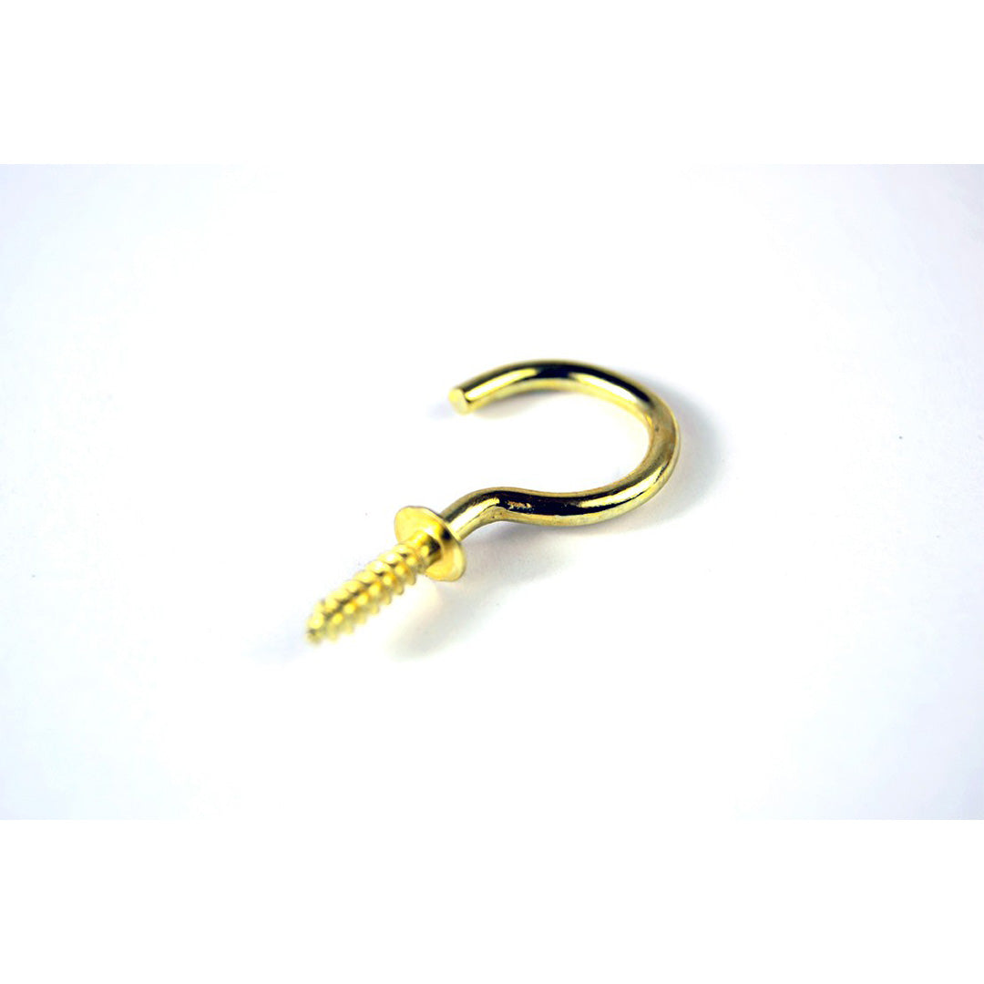 Cup Hooks 20Mm Brass 12Pc