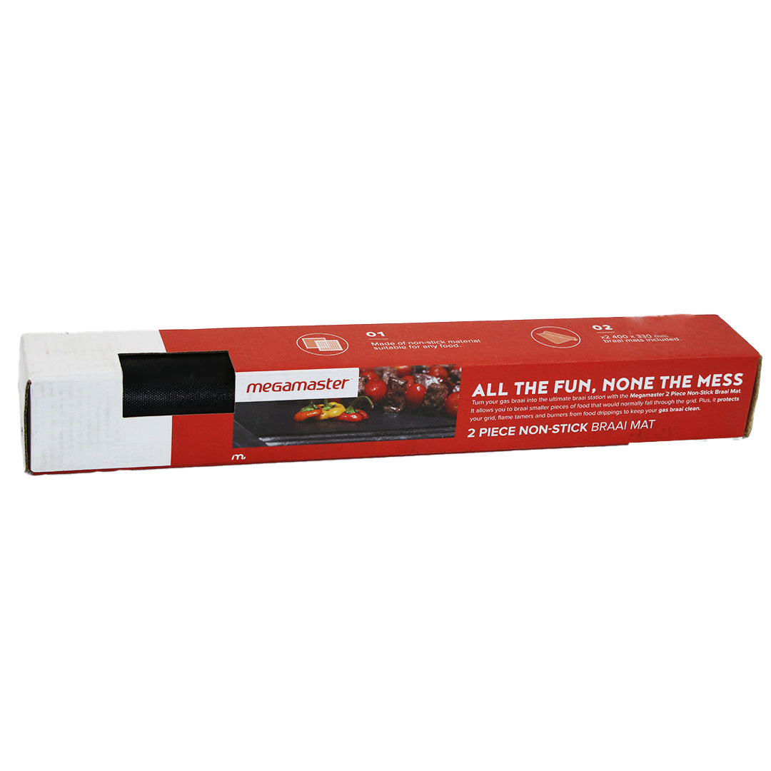 Megamaster 2 Piece Non Stick Braai Mat