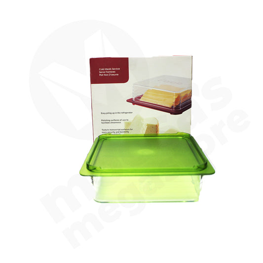 Cheese Dish 14X5.5Cm Square Acrylic