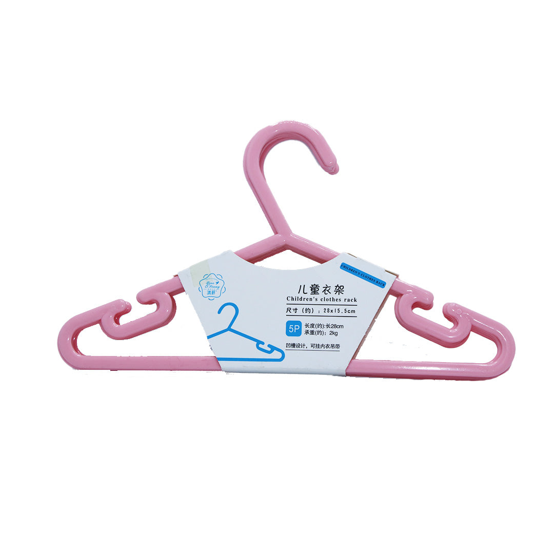 Hanger 5Pc 28Cm Kiddies Plastic Flat Ht-515