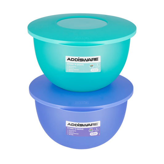 Addis Bowl With Lid Store & Serve 4.8L