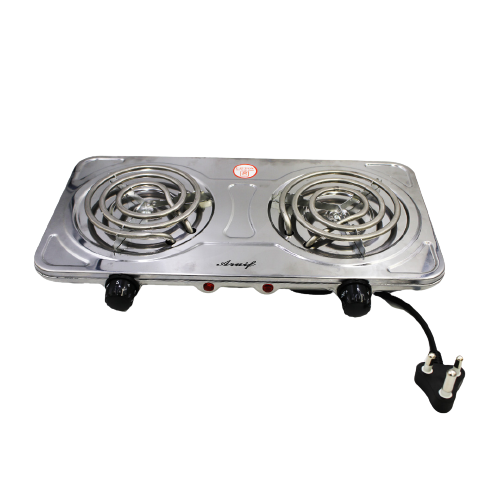Aruif 2 Plate Electric Stove Stainless Steel Cl806