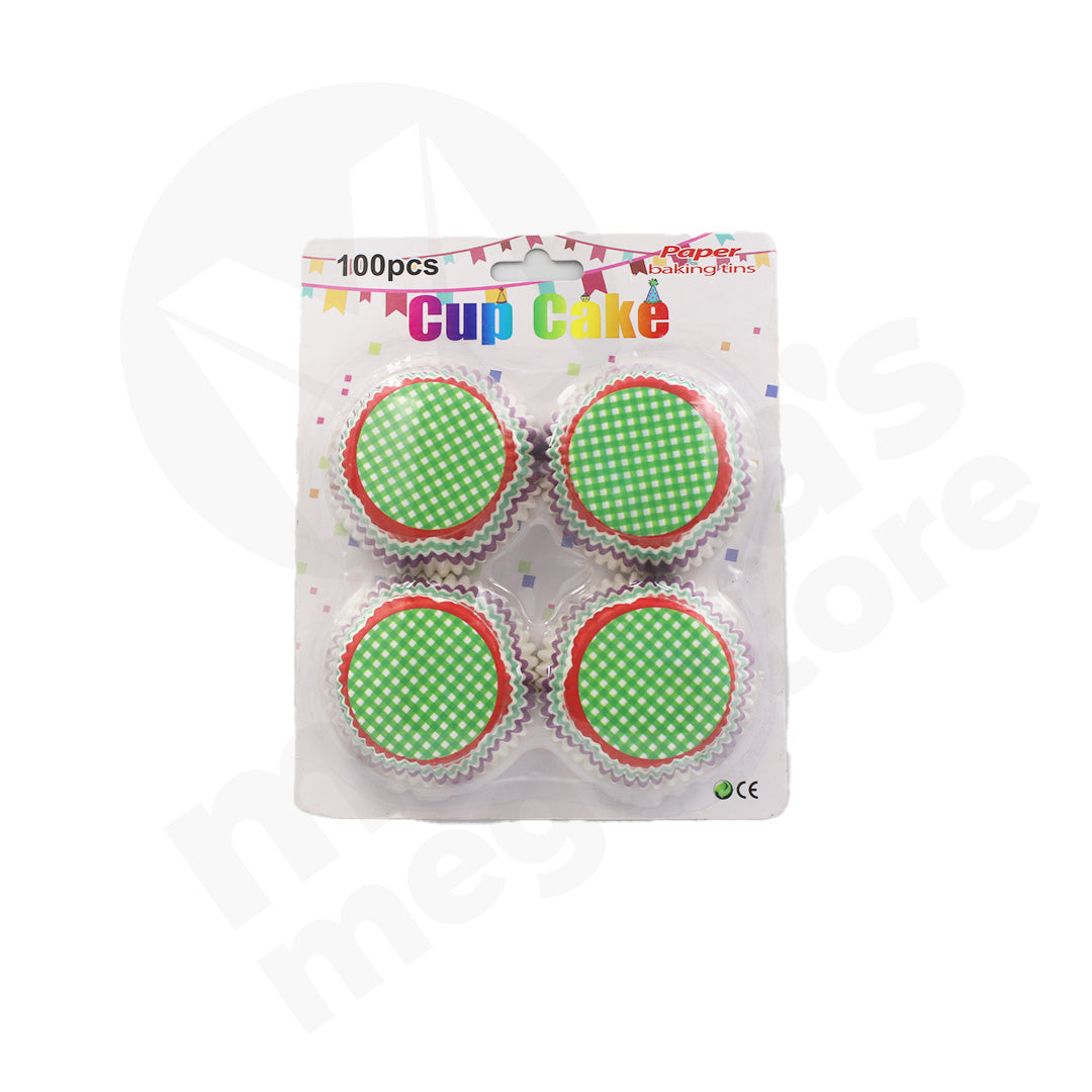 Cake Cups 100Pc Carded Assorted Image