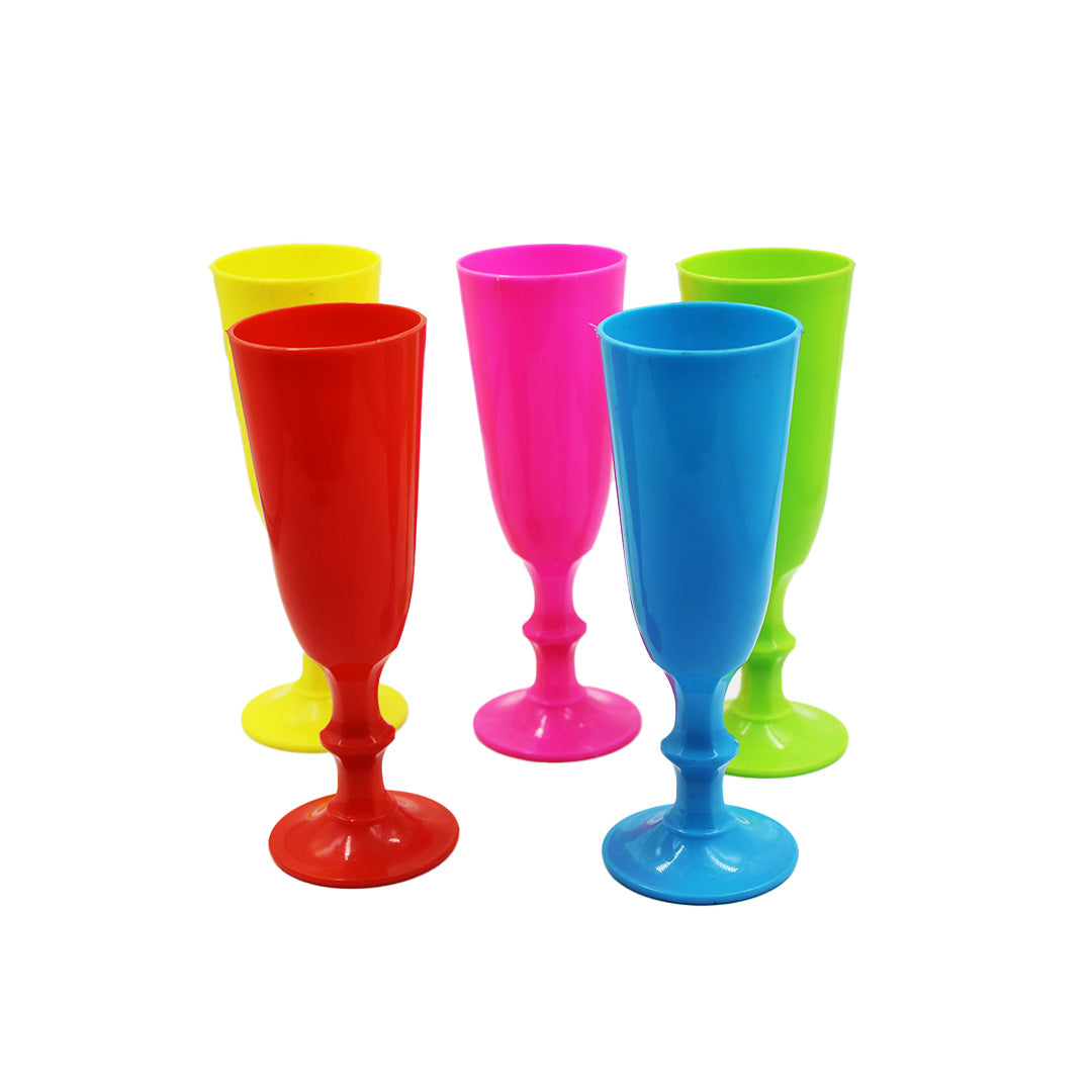 Tumb 6Pc Champagne Plastic Assorted