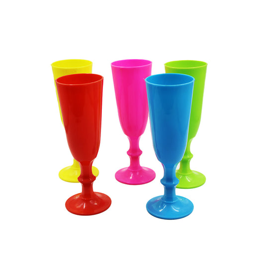 Tumb 6Pc Champagne Plastic Assorted