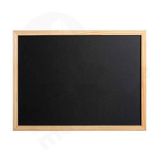 Black Board 50X70Cm Wooden Frame