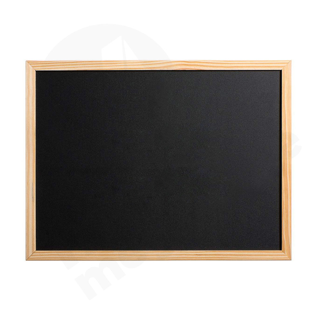 Black Board 50X70Cm Wooden Frame