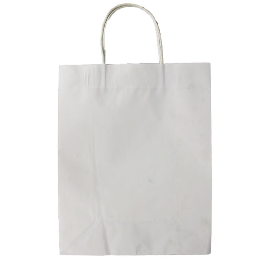 Gift Bag 32.5X26X12Cm White Paper