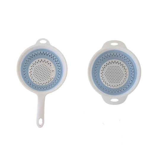 Colander 21.5Cm Round Plastic/Silicone Collapsable