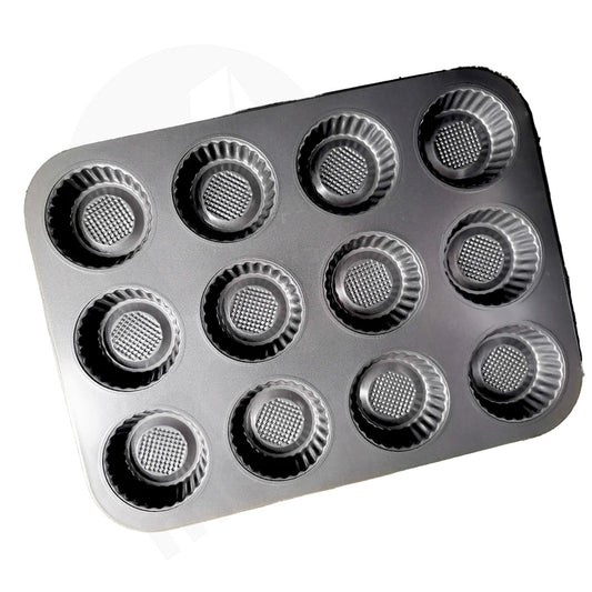 Bakeware Muffin 12Cup 35X26Cm Embossed  Assorted