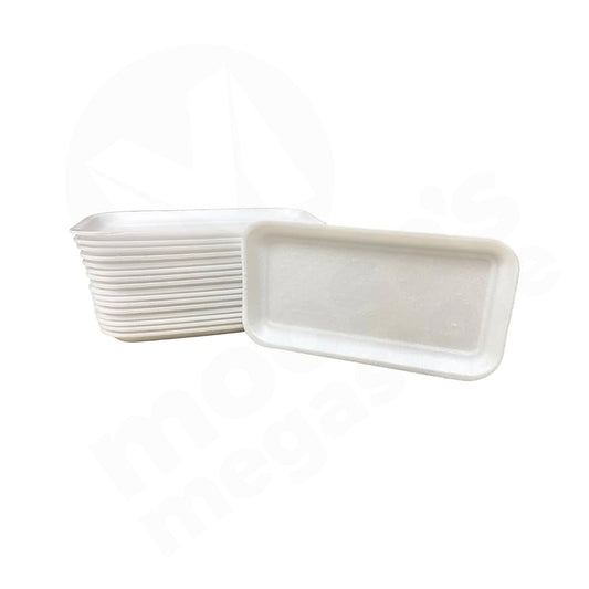 Foam Tray 25Pc 73D White No Lid