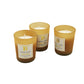 Candle 3Pc In Tinted Glass Gift Box
