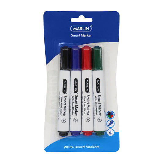 Marlin White Board Marker 4Pc Set