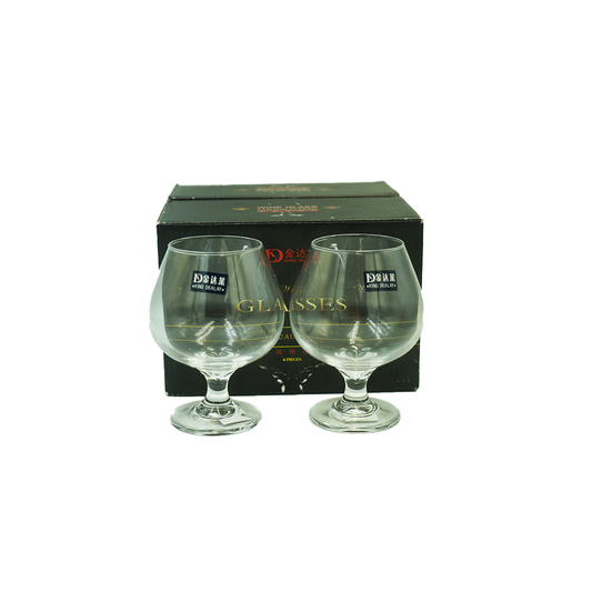 Tumbler 4Pc 14X7Cm Brandy Baloon Shape King Dealy