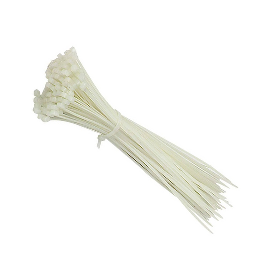 Cable Ties 100Pc 4.8X370Mm White  Euro