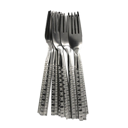 Fork 12Pc Stainless Steel Square Design