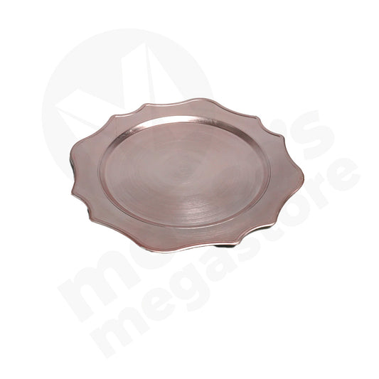 Underplate 33Cm Round Scallop Edge Assorted