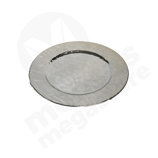 Underplate 33Cm Round Embossed Gold/Silver