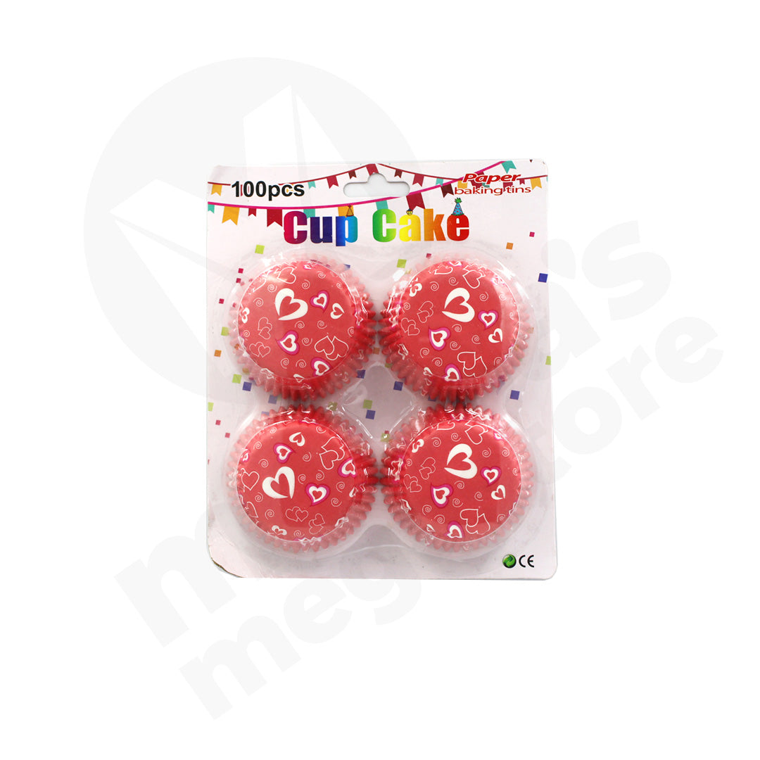 Cake Cups 100Pc Carded Assorted Image
