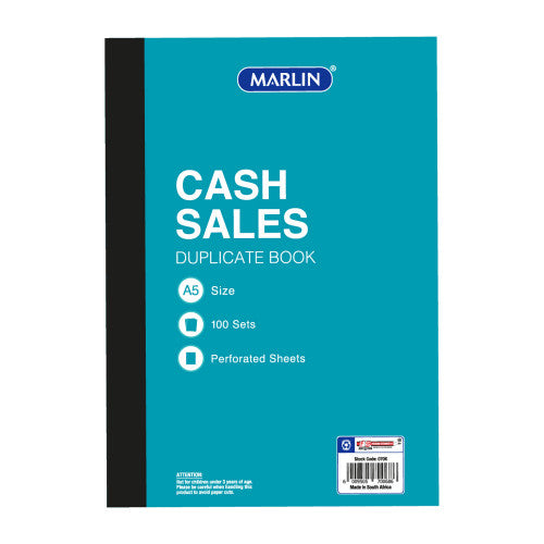 Marlin  Cash Sale Book Duplicate A5/100
