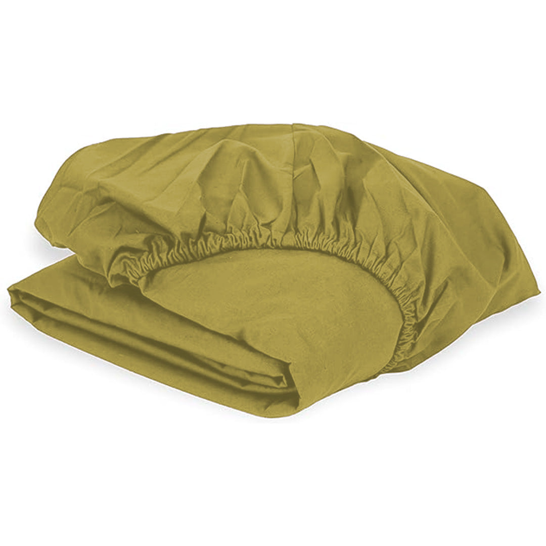 Fitted Sheet Dbl Choco, Extra Length Extra Depth