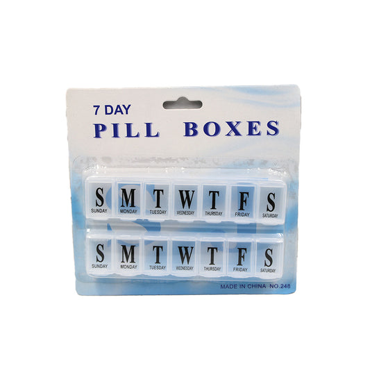 Pill Box 2Pc X 7 Days Carded