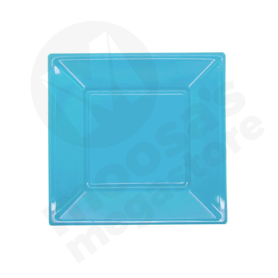 Plate 10Pc 23Cm Square Plastic