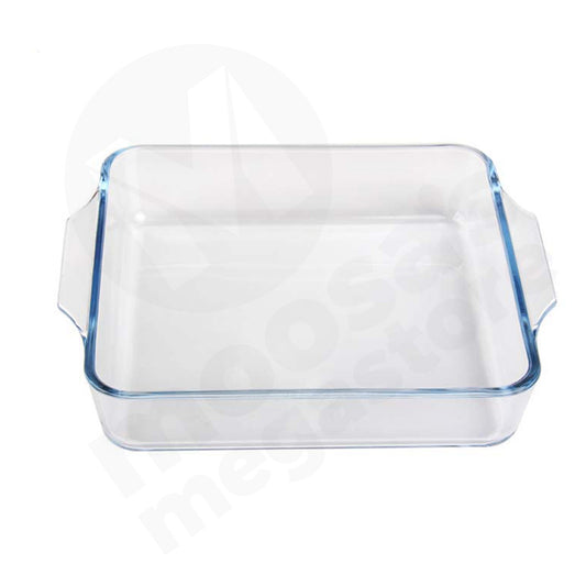 Baking Dish 1.3L 20X20Cm Square Clear Glass