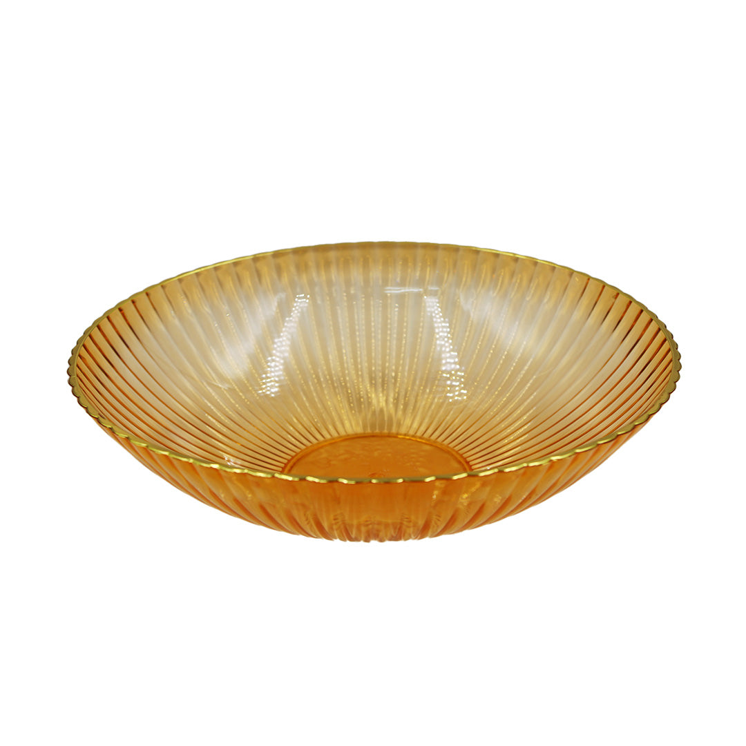 Fruit Bowl 25.5X8Cm Tinted Embossed  Plastic