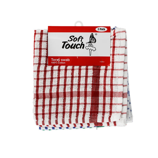 Swab 3Pc Terry 40X40Cm