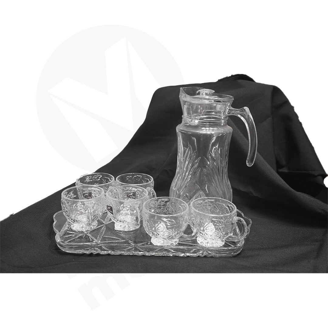 Water Set 7Pc 1Jug+6Cup+Tray G-Horse